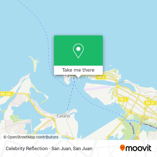 Celebrity Reflection - San Juan map