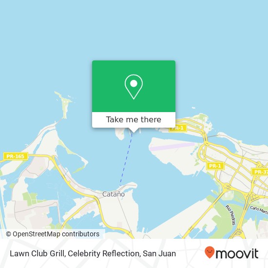 Mapa de Lawn Club Grill, Celebrity Reflection