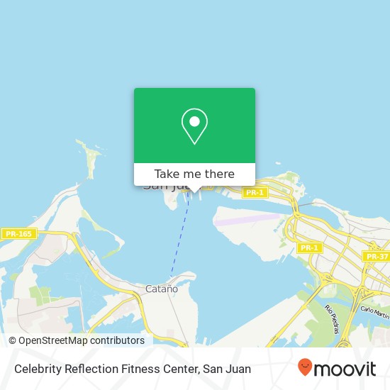 Celebrity Reflection Fitness Center map