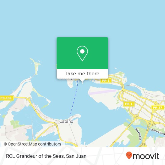 RCL Grandeur of the Seas map