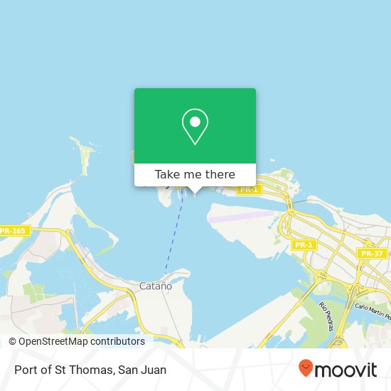 Port of St Thomas map