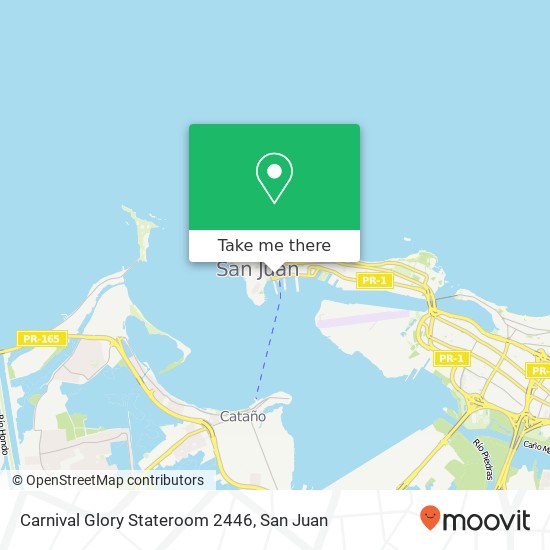 Mapa de Carnival Glory Stateroom 2446