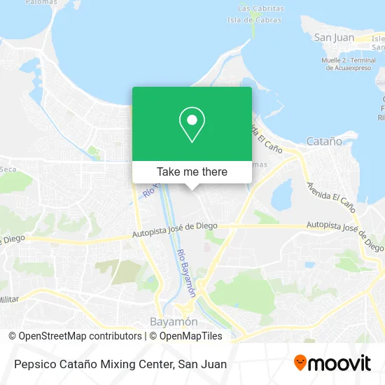 Mapa de Pepsico Cataño Mixing Center