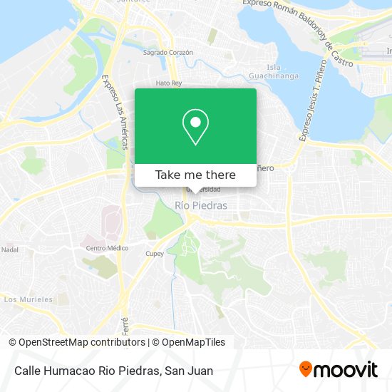 Mapa de Calle Humacao Rio Piedras