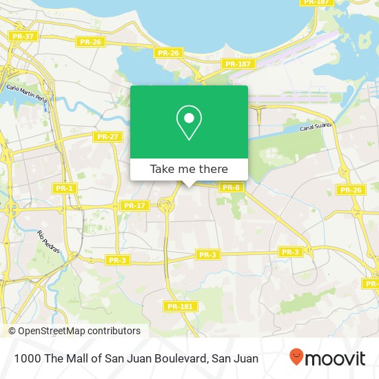 1000 The Mall of San Juan Boulevard map