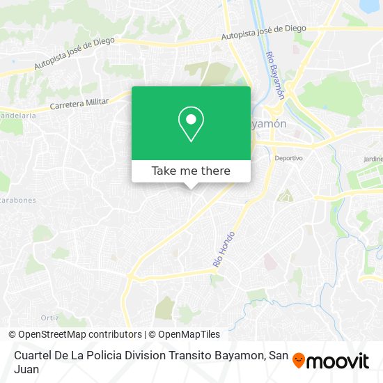 Cuartel De La Policia Division Transito Bayamon map