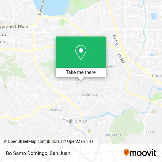 Mapa de Bo Santo Domingo