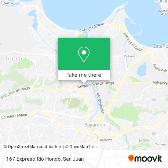 167 Expreso Río Hondo map