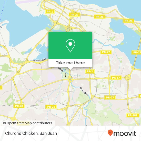 Church's Chicken map