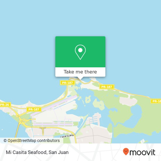 Mi Casita Seafood map