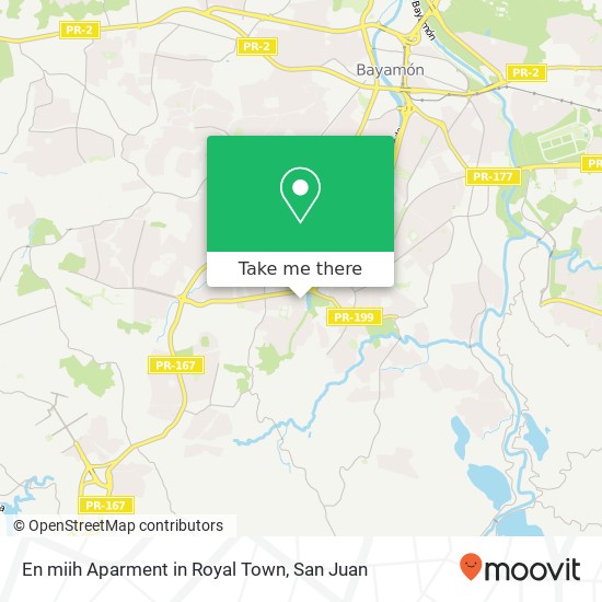 En miih Aparment in Royal Town map