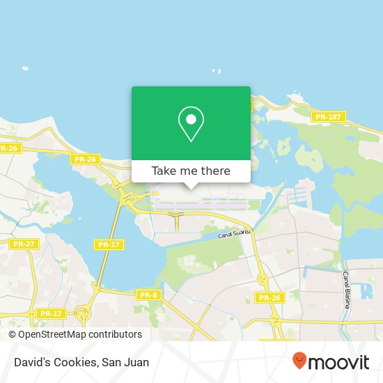 David's Cookies map