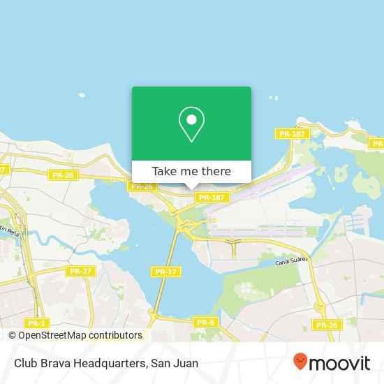 Club Brava Headquarters map