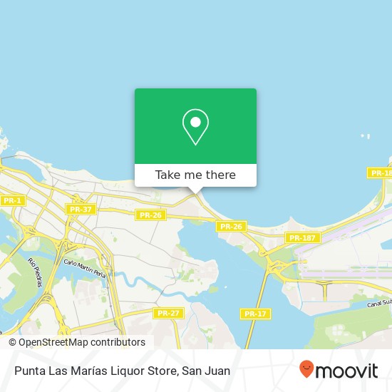 Punta Las Marías Liquor Store map
