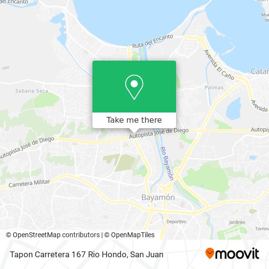 Tapon Carretera 167 Rio Hondo map