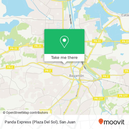 Mapa de Panda Express (Plaza Del Sol)
