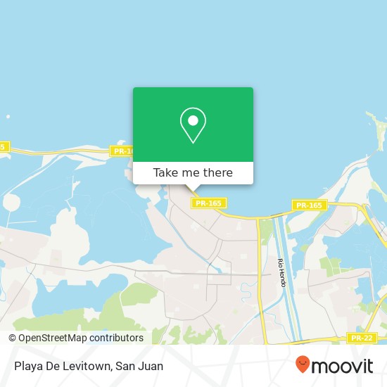 Playa De Levitown map