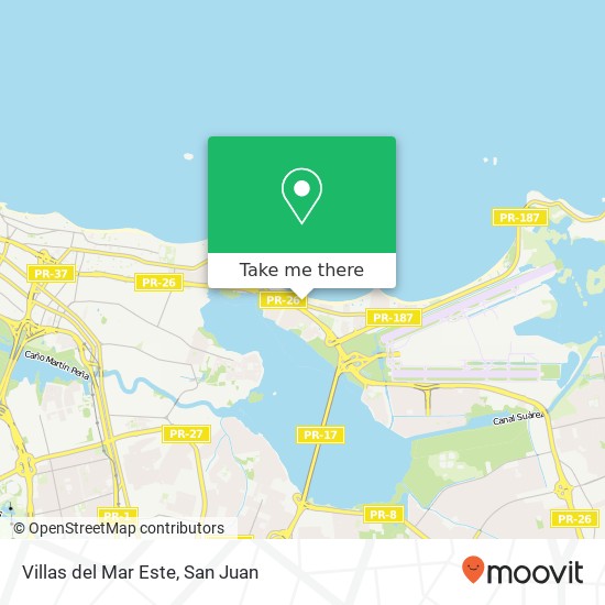 Villas del Mar Este map