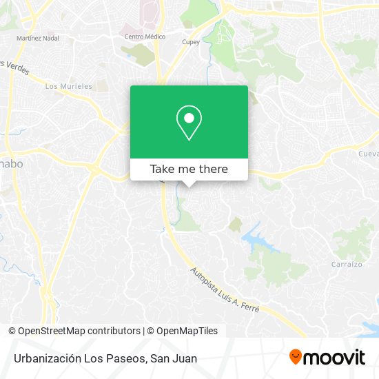 Urbanización Los Paseos map