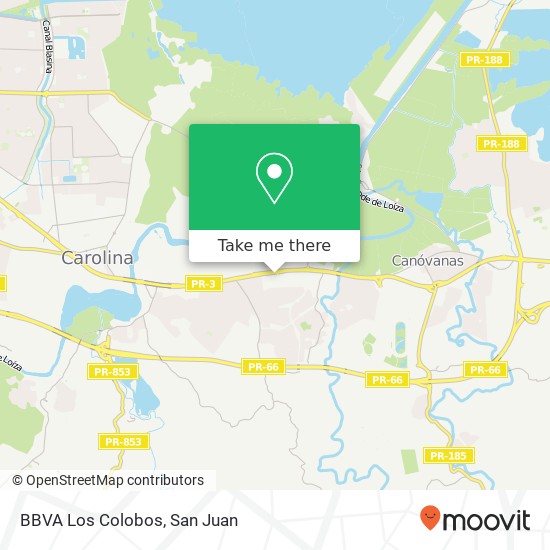 BBVA Los Colobos map