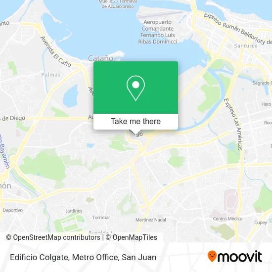 Mapa de Edificio Colgate, Metro Office