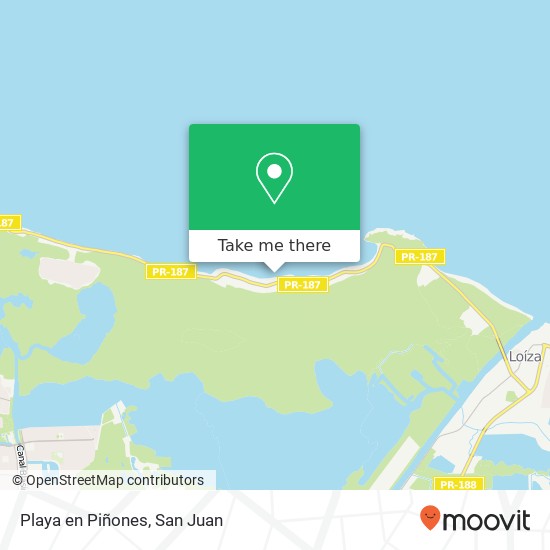 Playa en Piñones map