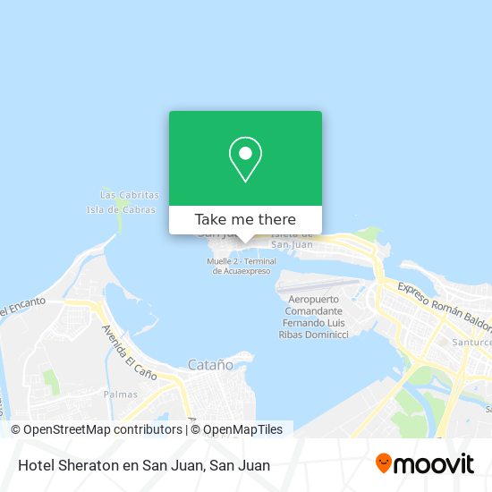 Mapa de Hotel Sheraton en San Juan