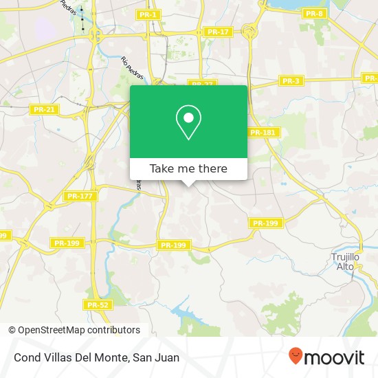 Cond Villas Del Monte map