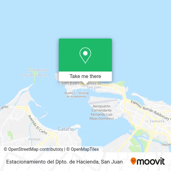 Mapa de Estacionamiento del Dpto. de Hacienda