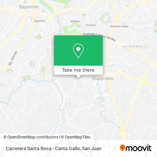 Carretera Santa Rosa - Canta Gallo map