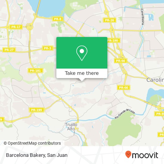 Barcelona Bakery map