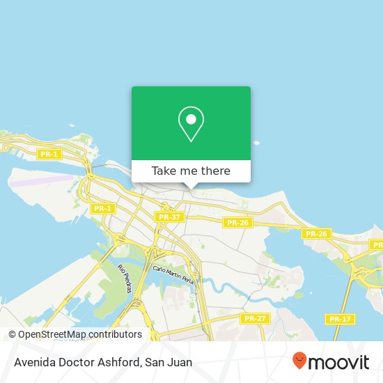 Avenida Doctor Ashford map