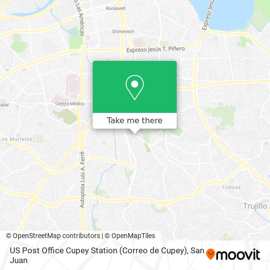 US Post Office Cupey Station (Correo de Cupey) map