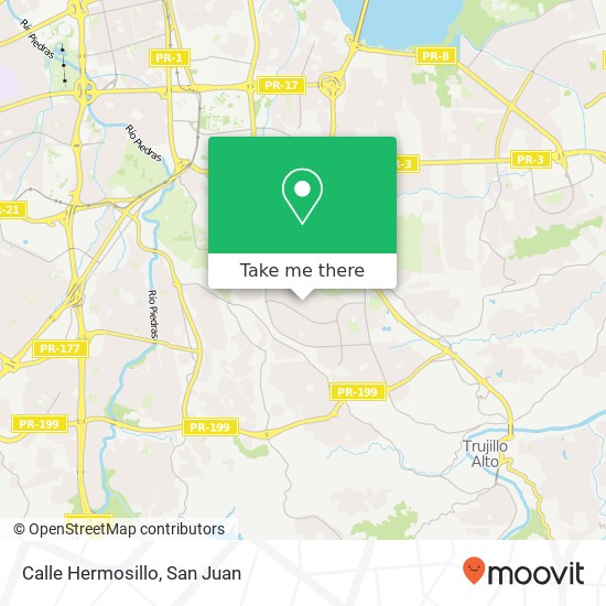 Calle Hermosillo map