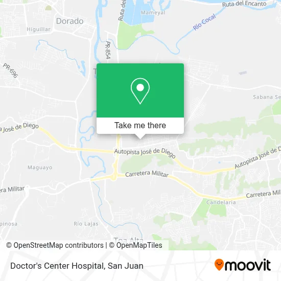 Doctor's Center Hospital map