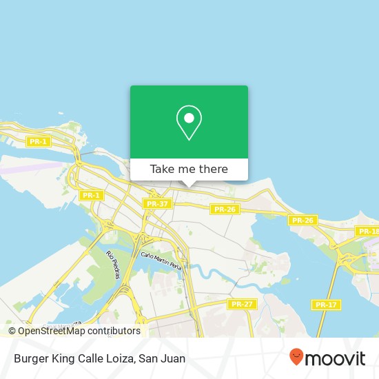 Burger King Calle Loiza map