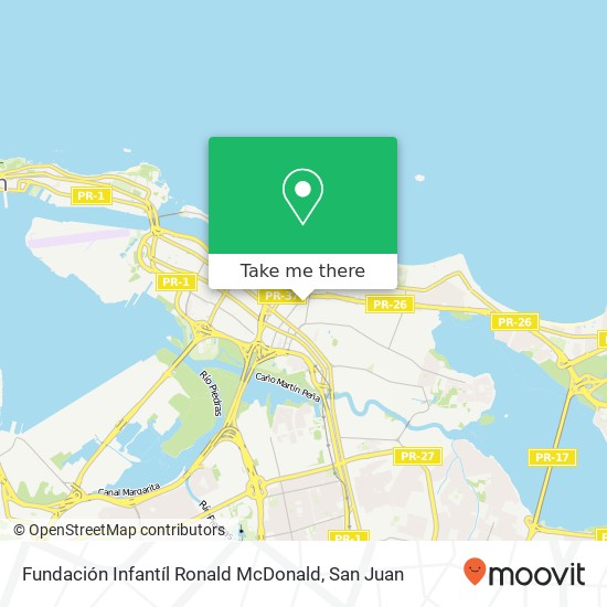 Fundación Infantíl Ronald McDonald map