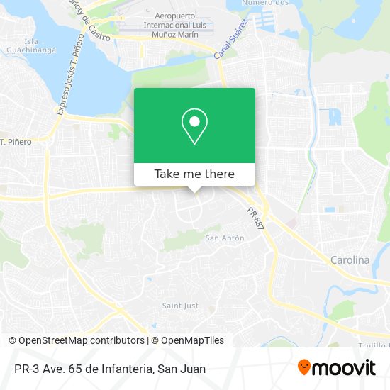 Mapa de PR-3 Ave. 65 de Infanteria