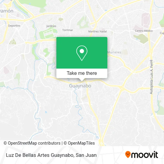 Mapa de Luz De Bellas Artes Guaynabo