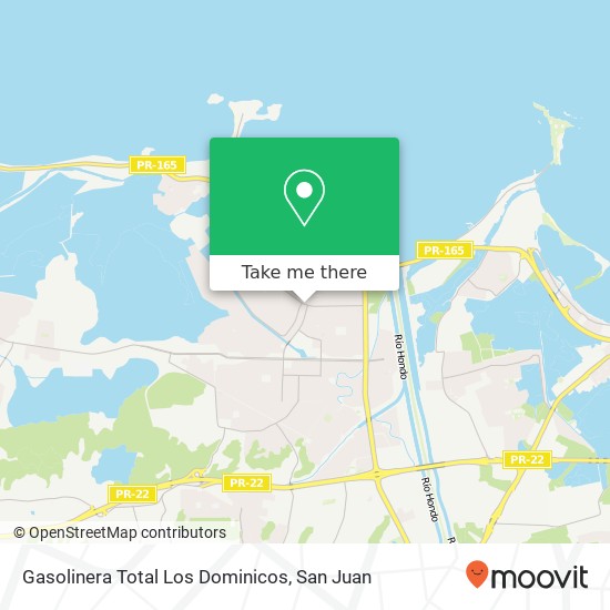 Gasolinera Total Los Dominicos map