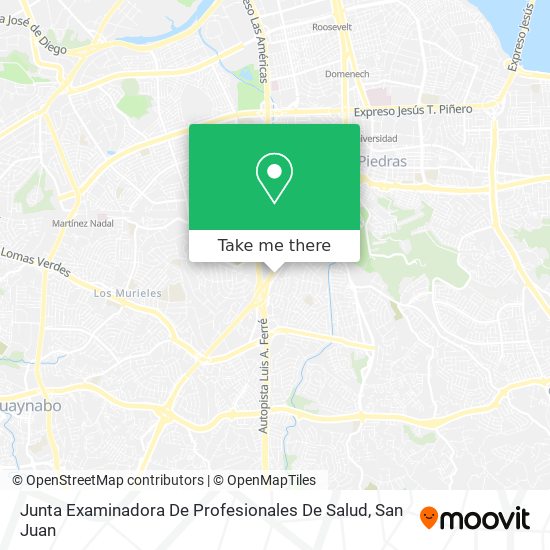 Junta Examinadora De Profesionales De Salud map