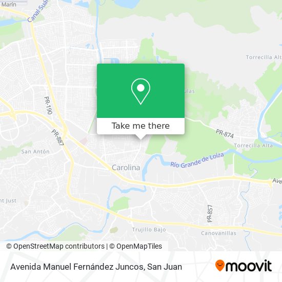 Avenida Manuel Fernández Juncos map