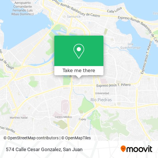 Mapa de 574 Calle Cesar Gonzalez