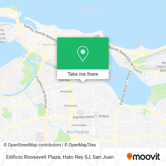 Mapa de Edificio Roosevelt Plaza, Hato Rey SJ