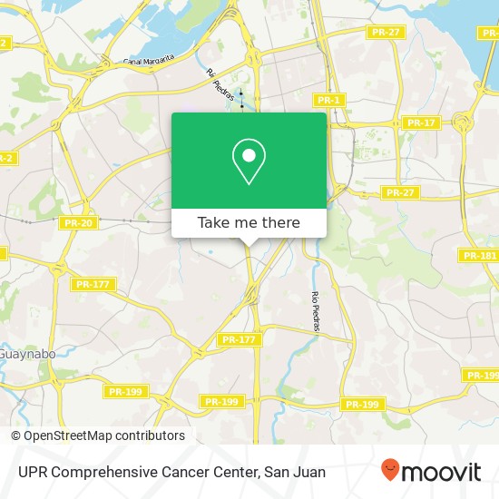 UPR Comprehensive Cancer Center map