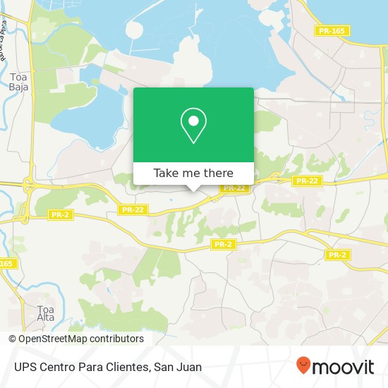UPS Centro Para Clientes map