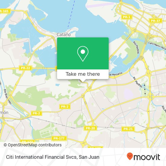 Citi International Financial Svcs map