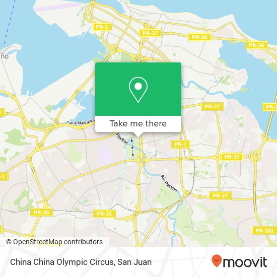 China China Olympic Circus map