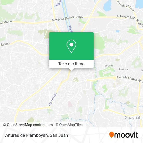 Alturas de Flamboyan map