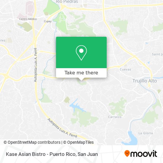 Kase Asian Bistro - Puerto Rico map